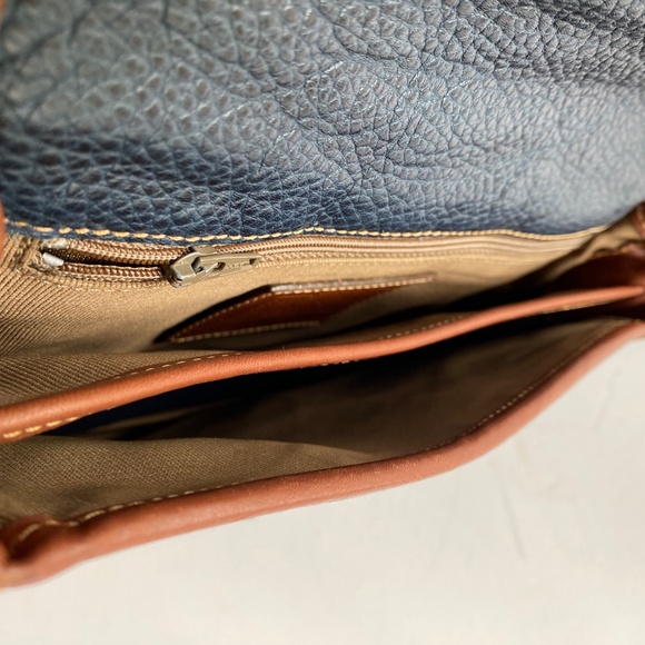 Coach Vintage Sheridan Mayfield Crossbody/Shoulder Navy Leather Purse - Picture 5 of 6